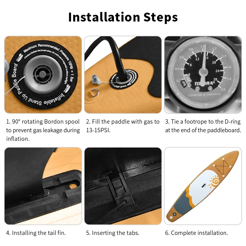 Papan selancar tiup subboard peralatan bermain air papan selancar dayung tiup