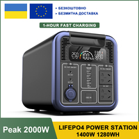 Ukraine Tax-Free  Delivery Poland  LiFePO4 Portable Energy Storag  Peak 2000W Lation Outdoor Camping Emergency Connect Househ