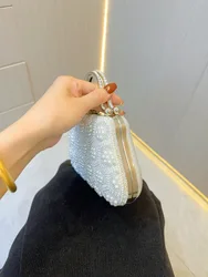 Pearl White Beading Tote Bag for Women Elegant Clutch Purse Black Pearl Handbag Wedding Party Prom Bag Vintage Crossbody Bag