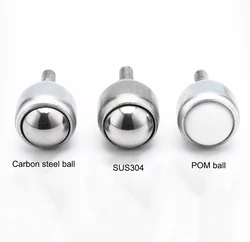 1Pcs CY-12D-CY-40F Roller Ball Universal Wheel With Rod Metal Swivel Ball Caster Wheel DIY Model Furniture Hardware Accessories