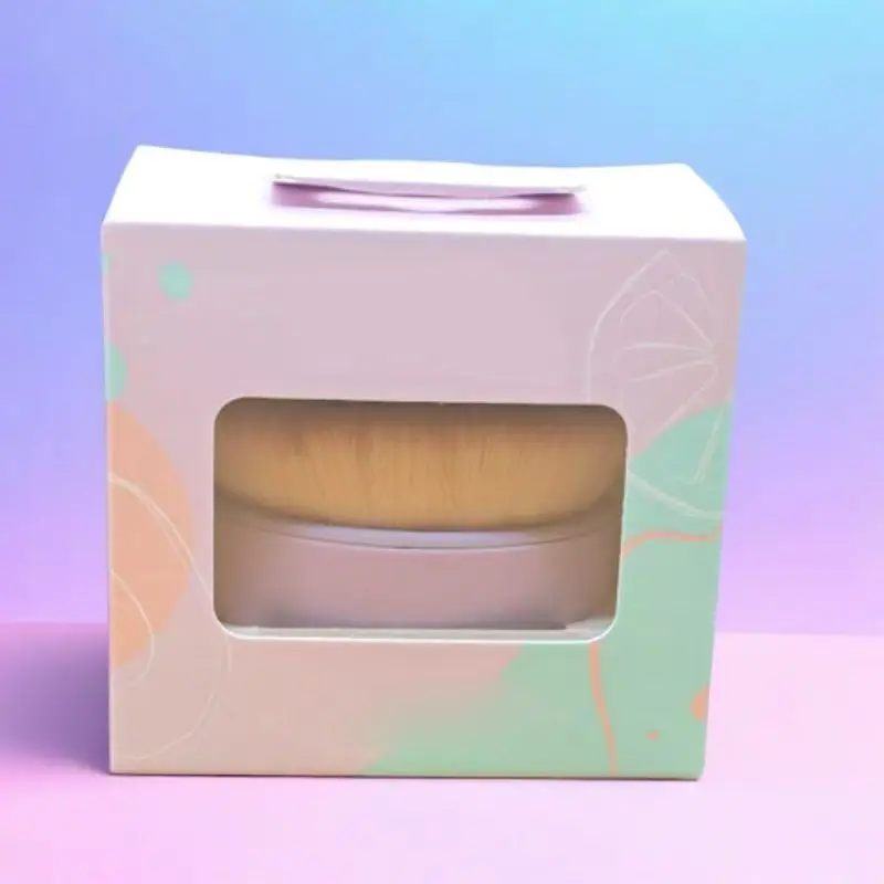 Brocha de maquillaje para base súper eficaz, color morado grande, suave, brillante, para colorete, pelo de fibra suave, fácil de usar, herramienta de brocha de Maquillaje facial