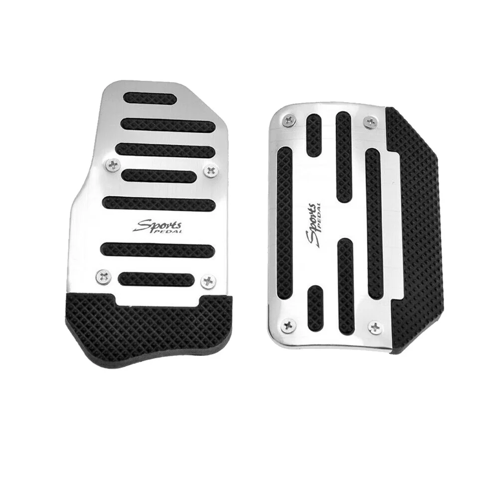 2Pcs Gas Accelerator Pedal and Brake Pedal Cover Foot Pad Non-Slip for Universal Automatic Transmission