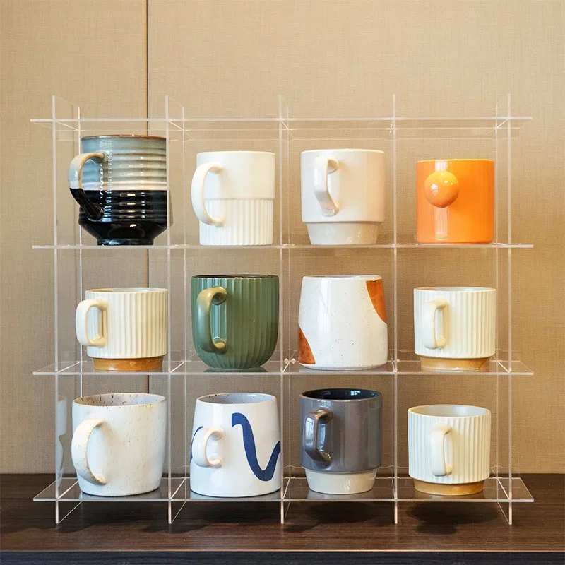 Acrylic cup holder Household mug Ceramic cup display stand Pantry cup holder