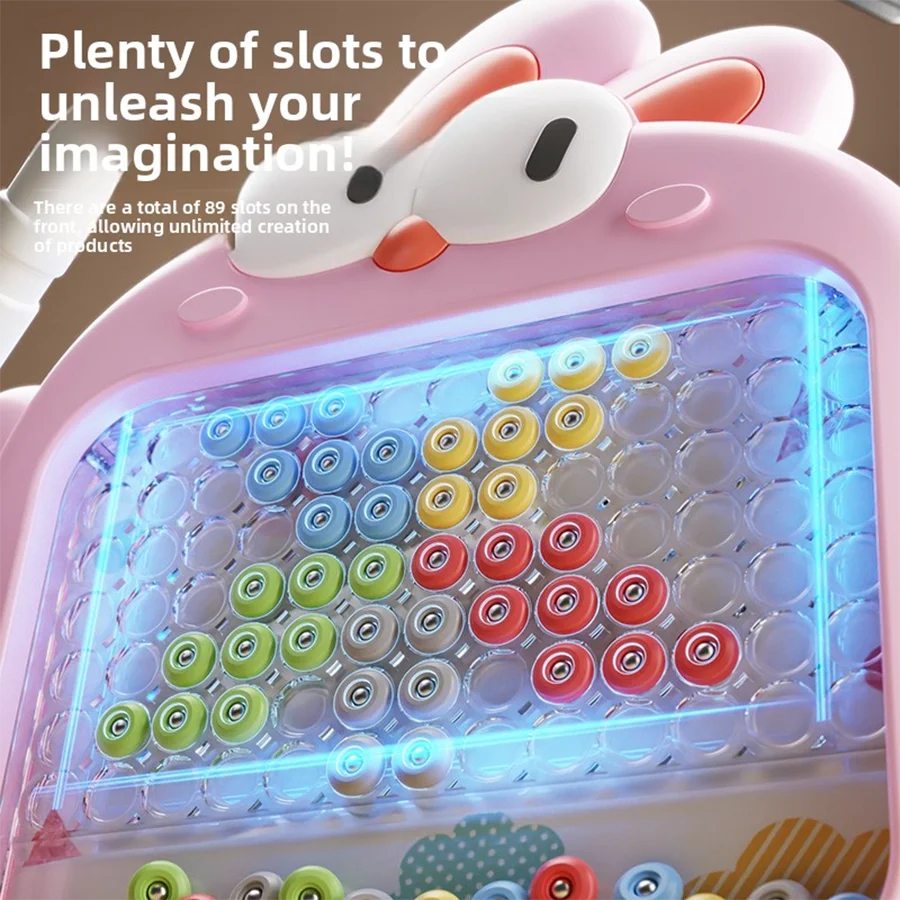 1 pz-Giochi di smistamento Montessori Numero di colore magnetico Labirinto Board Pen Giochi di perline in movimento Abilità motorie fini Giocattoli educativi per bambini