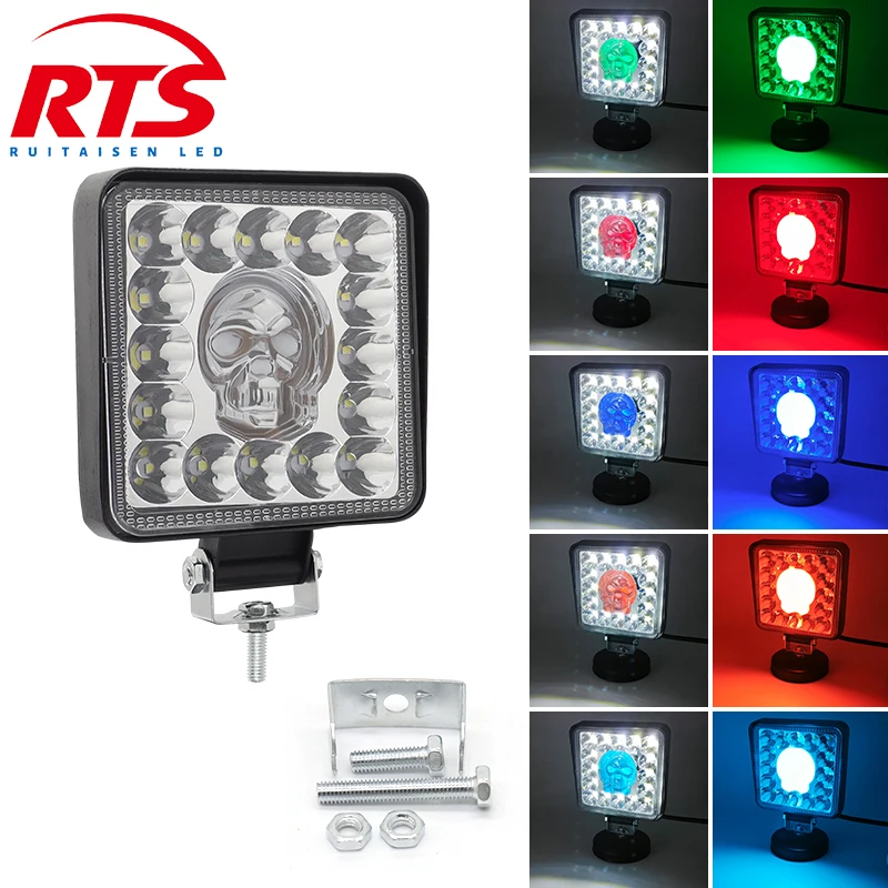 

RTS 4 inch 98W Offroad LED Lights for Car Spot Off Road 4x4 for Truck SUV Boat ATV Jeep Tractor Headlight 12V 24V Driving lights