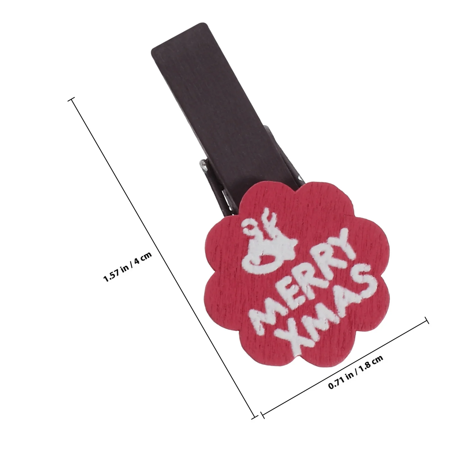 مجموعة واحدة من المشابك الخشبية اللطيفة للصور المزخرفة لعرض صور الحفلات وعيد الميلاد وهدية الاحتفال بعيد الميلاد