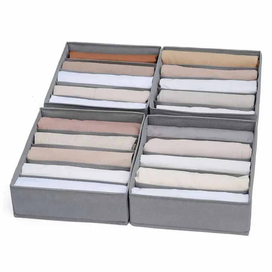 

Набор органайзеров для одежды в шкаф, 5 секций, моющийся, портативный, складной, для хранения вещей в шкафу/ящиках