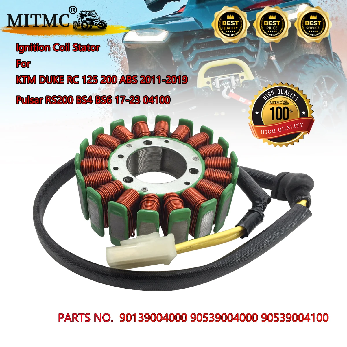 

Статор катушки зажигания для K*M DUKE RC 125 200 ABS 2011-2019 Pulsar RS200 BS4 BS6 17-23 90139004000 90539004000 90539004100