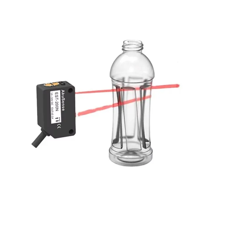 Photoelectric Laser Retroreflective 1.5m/4.9 Foot Transparent Detection Optic Opto Electronic Prox Sensor