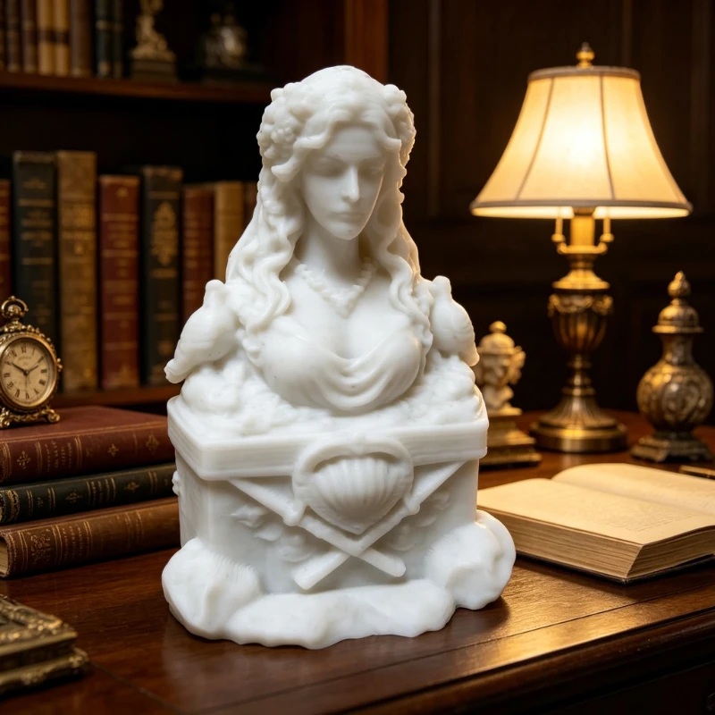 

Aphrodite Statue 3D Print Relief Ornament, Stereo Art Decor for Restaurant Cafe Bar Bookshop Romantic Table Decoration Craft