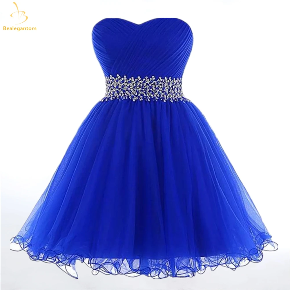 

Bealegantom Sexy Sweetheart Short Homecoming Dresses Beading Crystal Mini Prom Party Cocktail Gown Vestidos De Graudation