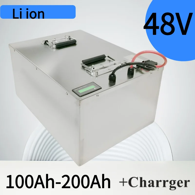 

Lithium battery for 48V 100Ah 200Ah 18kw 10kw inverter solar panels telecommunication Forklift ups+Charger