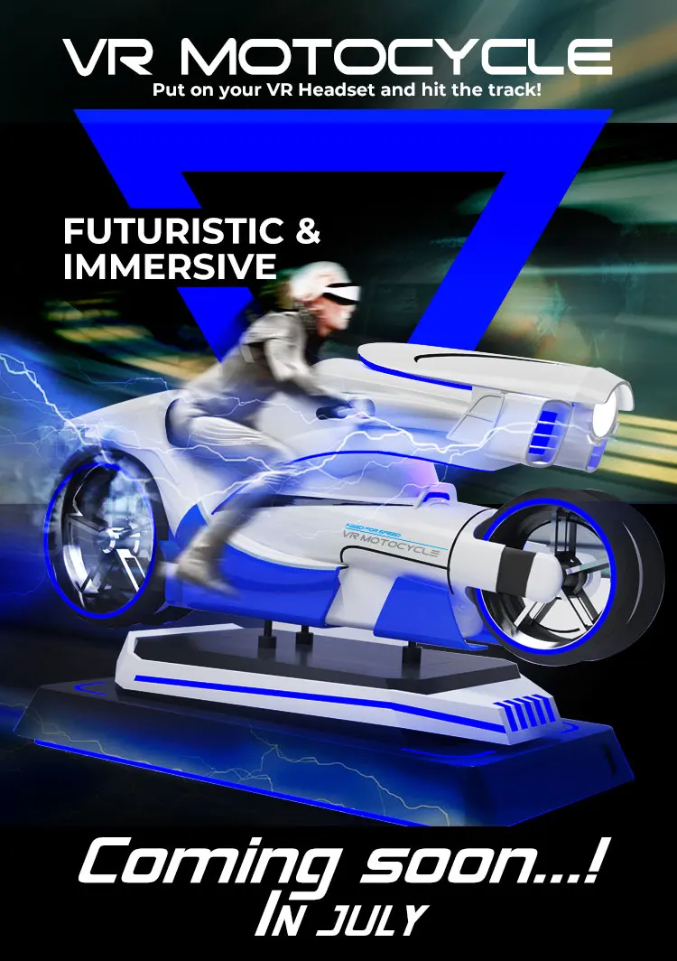 9D VR Motor Motorbike Motorcycle Interactive Virtual Reality Simulation Rides Virtual Reality Game Machine