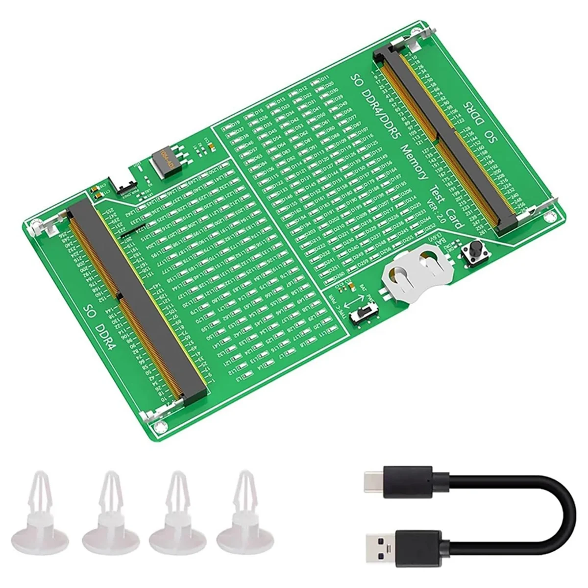 ABNC-SO DDR4/5 Memory Tester Laptop Memory Test Diagnosis Adapter PCB Circuit Testing Tool Memory Tester Tool