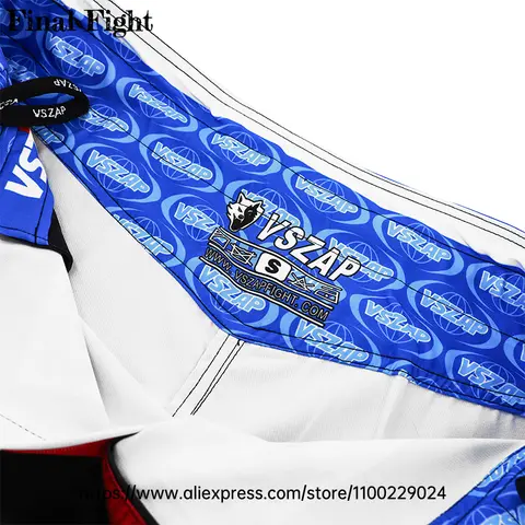 Herr MMA-shorts Vszap snabbtorkande fighting-shorts med delade sidor för Muay Thai-boxning, BJJ-träning, professionella grappling-shorts 10 best sales herrshorts med sidoslit - №6