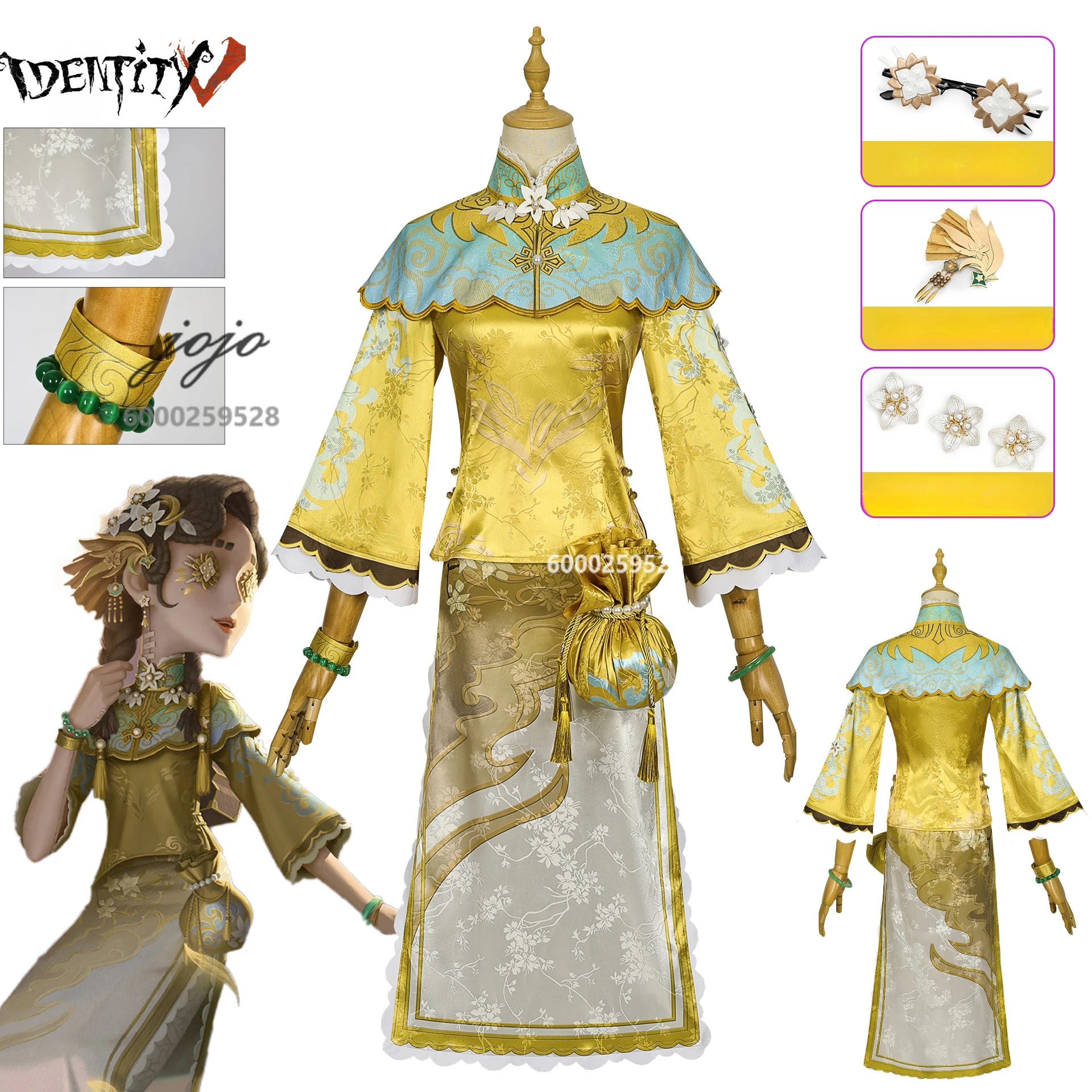 

Game Identity V Toy Merchant Anne Lester Cosplay Costume anime clothes qipao for Women love live cos Halloween Comic Con