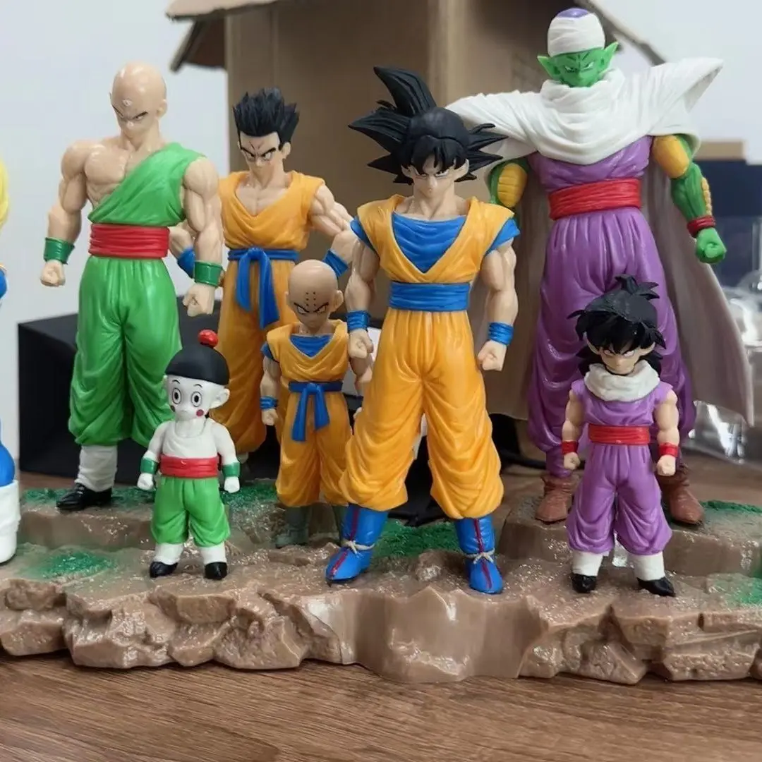 Gk Dragon Ball Unlimited Z Warrior Son Gohan Goku Vegeta Piccolo Trunks Kurilin Anime Figures Manga Scene Collection Model Toy