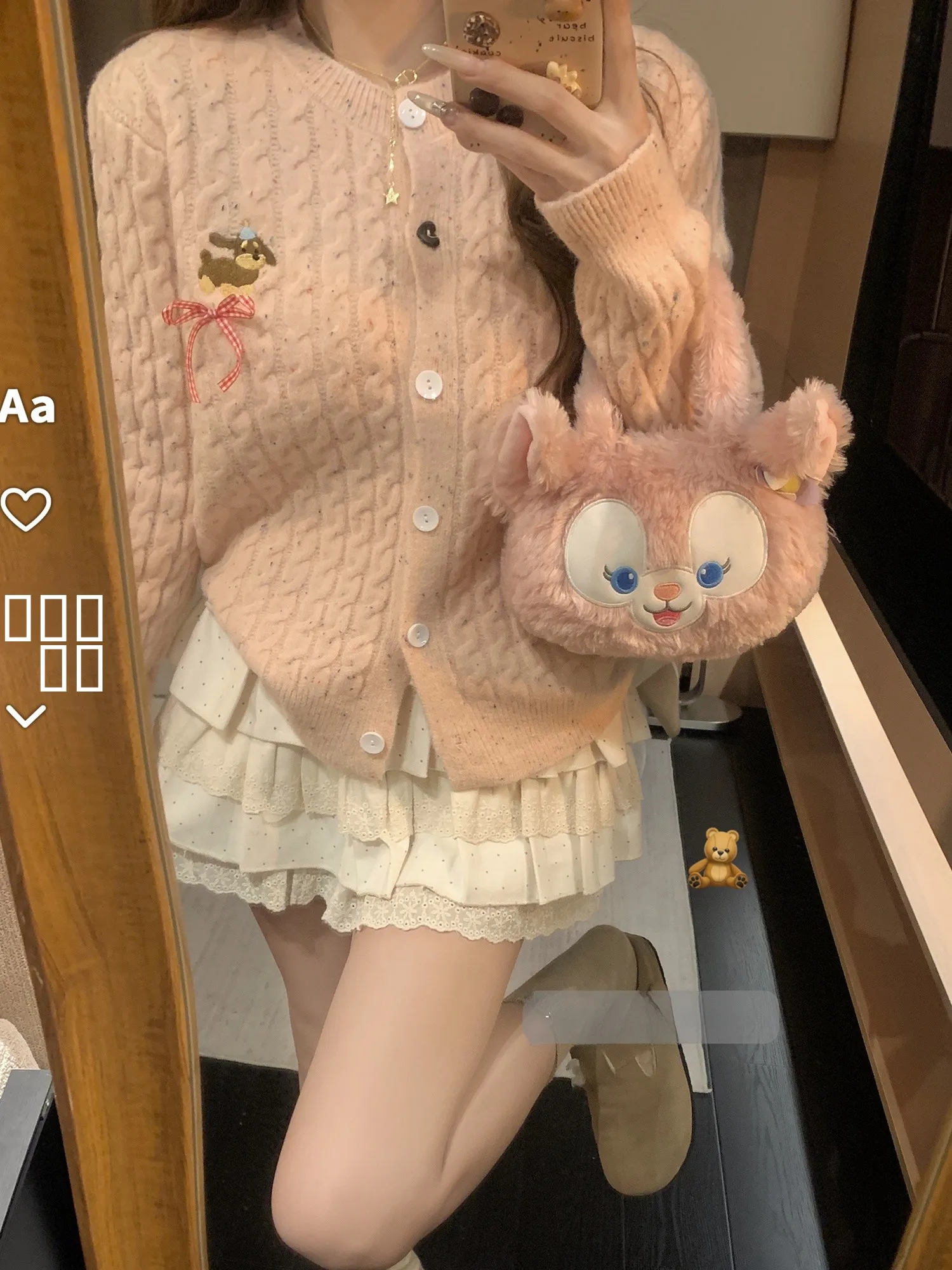 

Очаровательный омолаживающий вязаный топ с круглым вырезом, мягкий и уютный, с бантом в виде таксы, женский, модный, повседневный, с длинными рукавами, укороченный