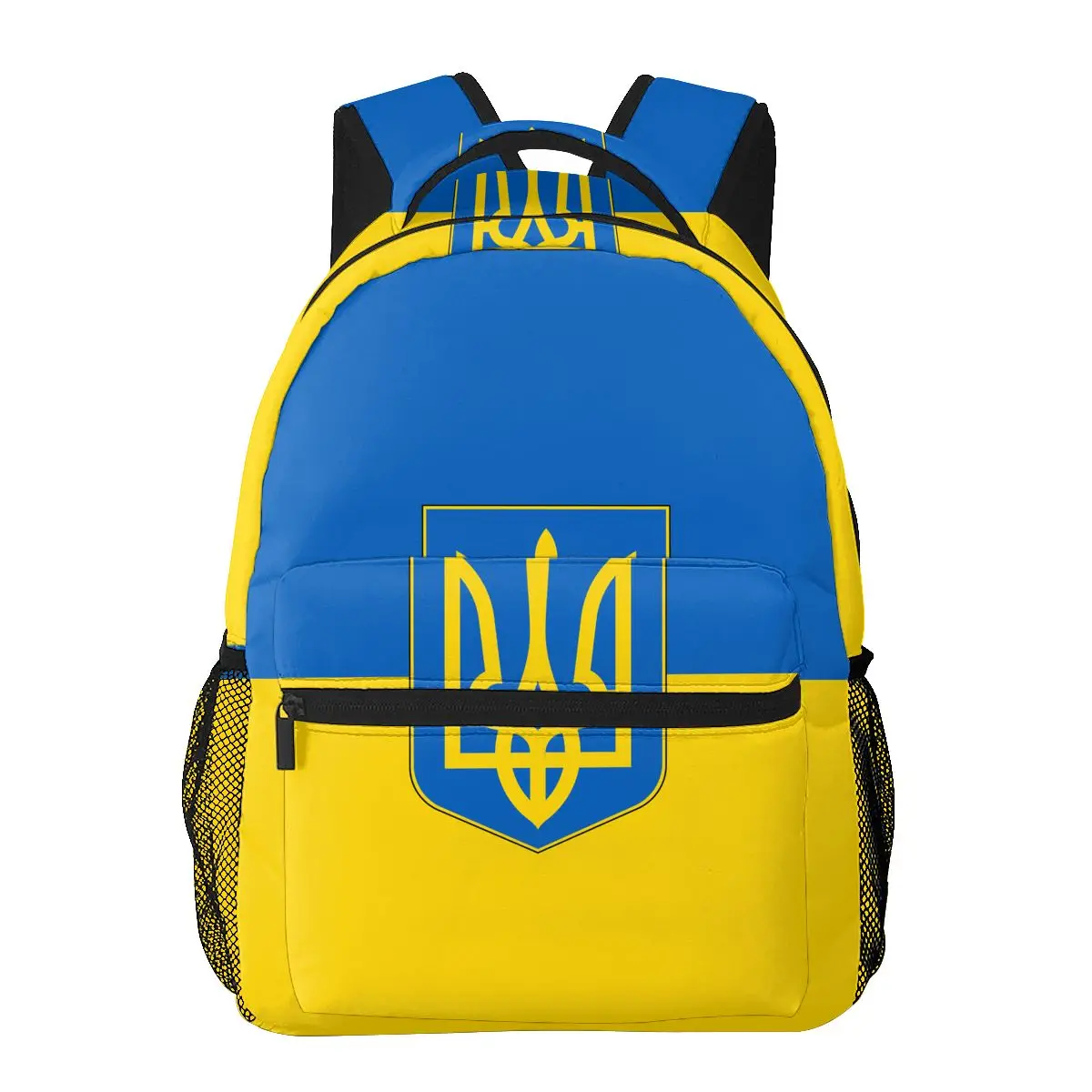 Women Men Backpack Flag Of Ukraine Travel Female Bag Male Laptop Backpack Book Bag