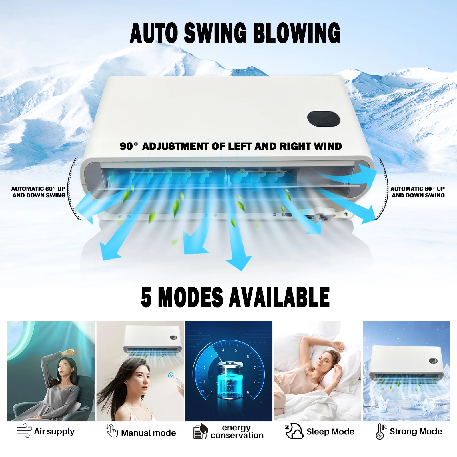 Treeligo 12 فولت 10500btu سيارة كهربائية وقوف السيارات مكيف الهواء شاحنة التبريد RV قافلة شاحنة التخييم سبليت تكييف الهواء #4