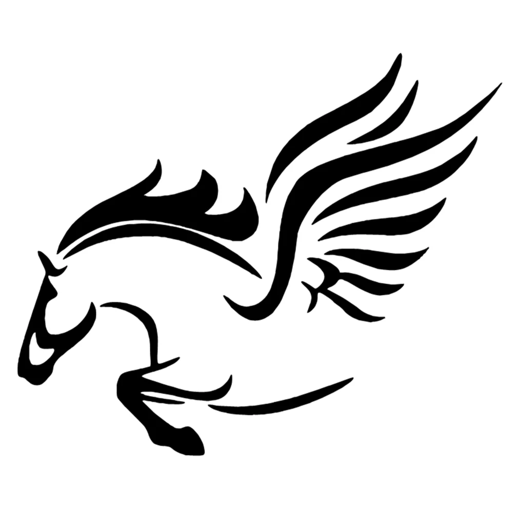 

Mythical Pegasus Vinyl Car Stickers Waterproof for Window Bumper - Creative Cute Auto Decor Adventure Accessories 18X15CM