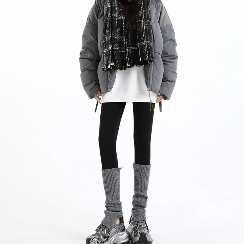 2025 Leggings negros de Cachemira gruesos para mujer, mallas de invierno ceñidas con cintura elástica para mujer, pantalones informales de tiburón que combinan con todo