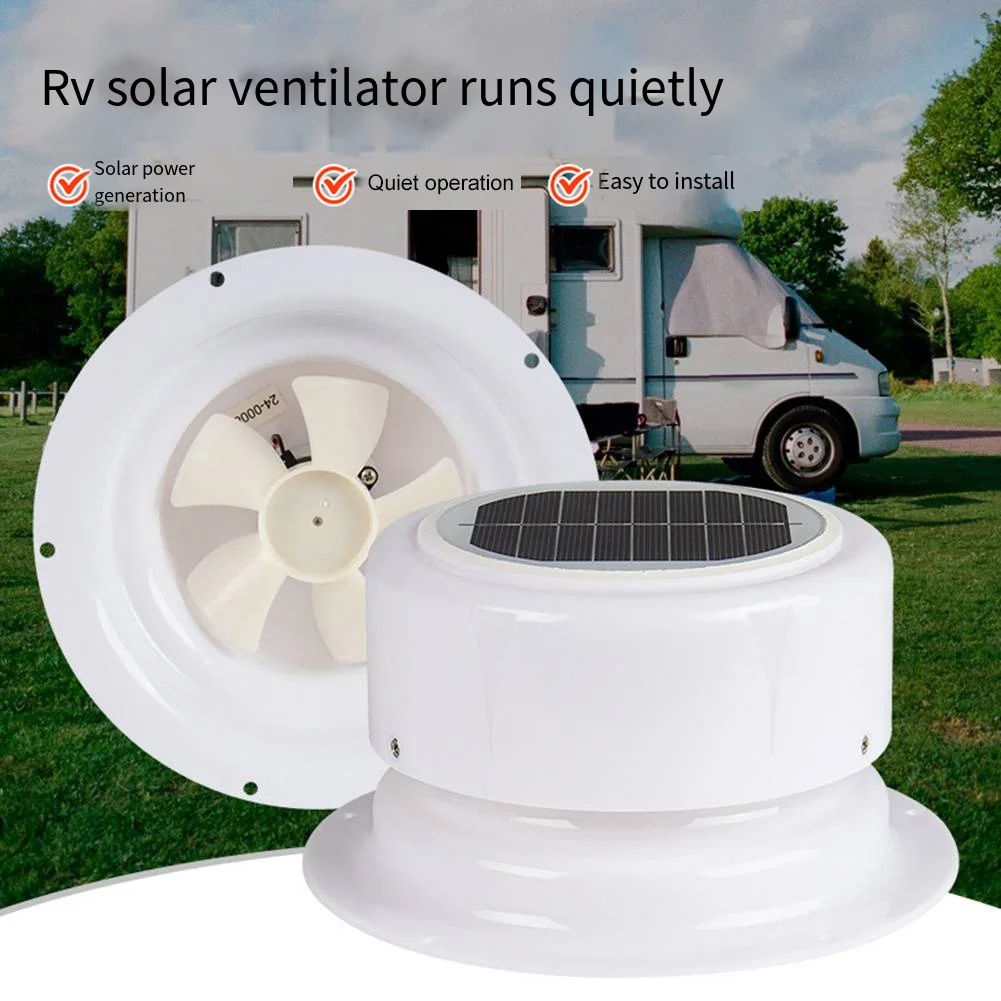 Eco Friendly For RV Solar Ventilator with Silent Operation Suitable for Various Environments Including Trailers and Boats
