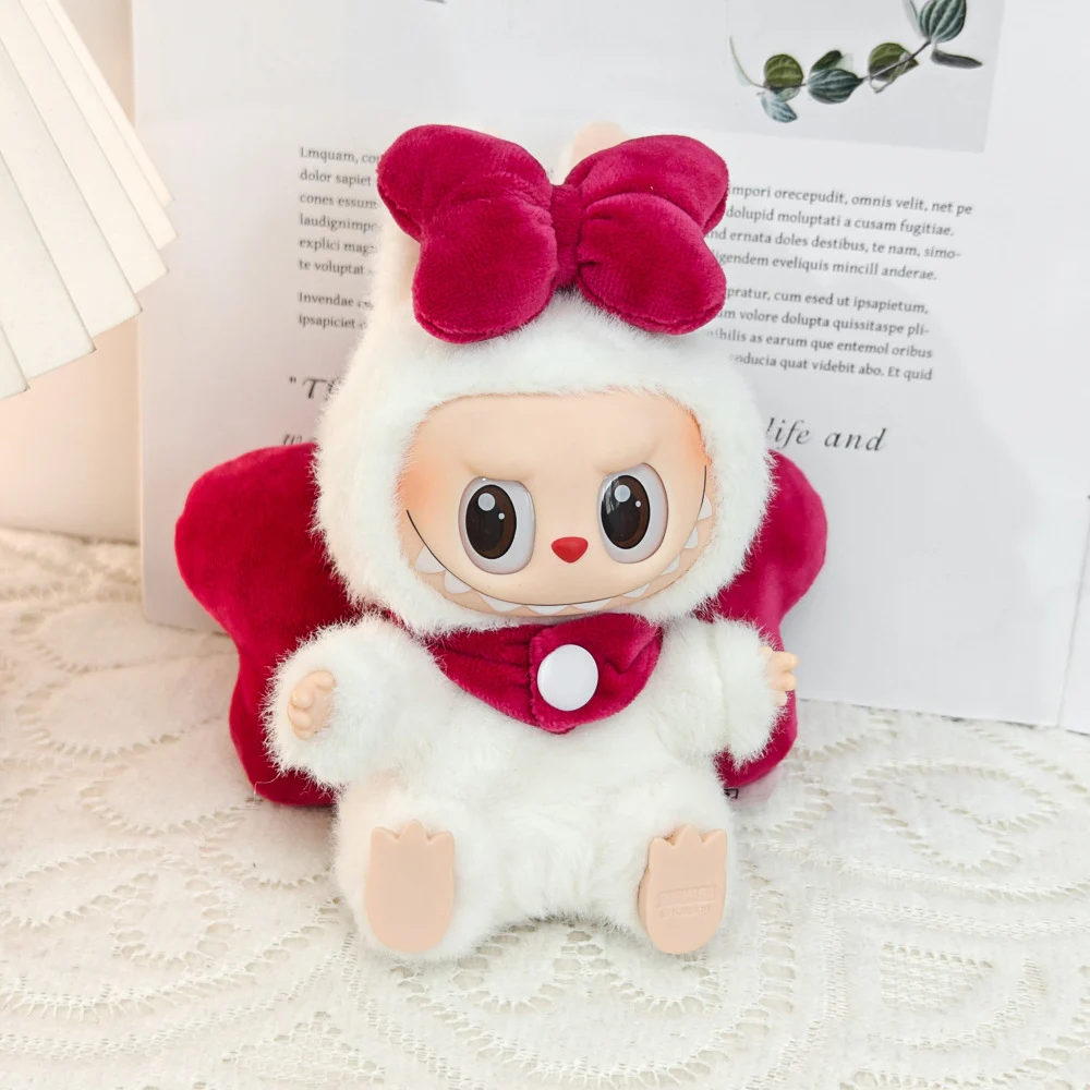 

Cute Bow Tie Clothing Set for Labubu Plush Doll Clothing Accessories