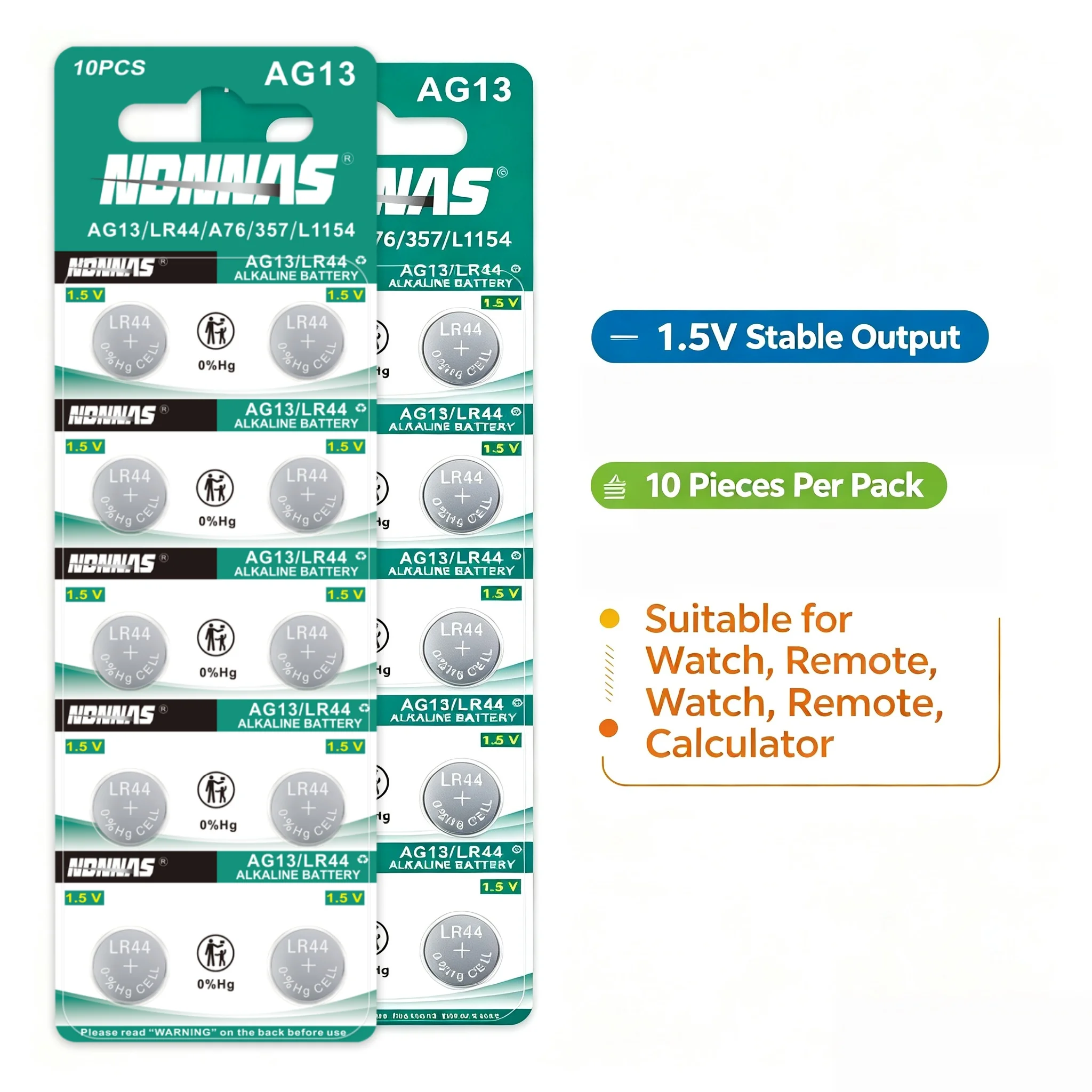 5-100Pcs Ag13 Lr44 1.5V Alkaline Button Battery 357 303 Sr44 A76 Bateria Pilas Stable Power For Watch Blood Glucose Meter Toys