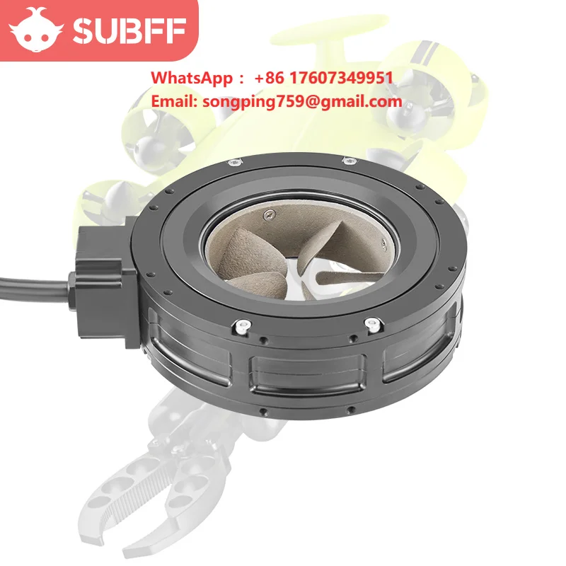 24V IP68 Shaftless Thruster Propeller with ESC Aluminum Alloy Anode Durability and Resistance for Underwater ROV/ AUV/