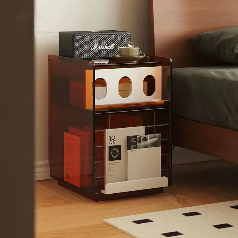 

Acrylic medieval style bedroom bedside table living room sofa side cabinet locker locker master bedroom small apartment cabinet