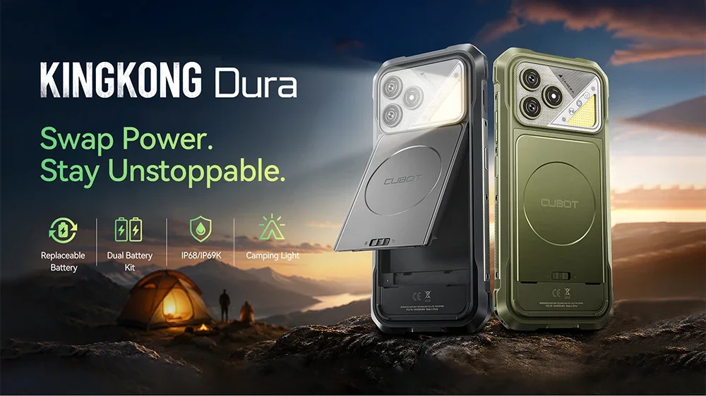 Cubot Kingkong Dura Rugged Android Smartphone 16 20Gb(8+12) & 32Gb(12+20) Ram, 128Gb/256Gb Rom, 6.88" 120Hz Display, Nfc, Face Id & Fingerprint Unlock