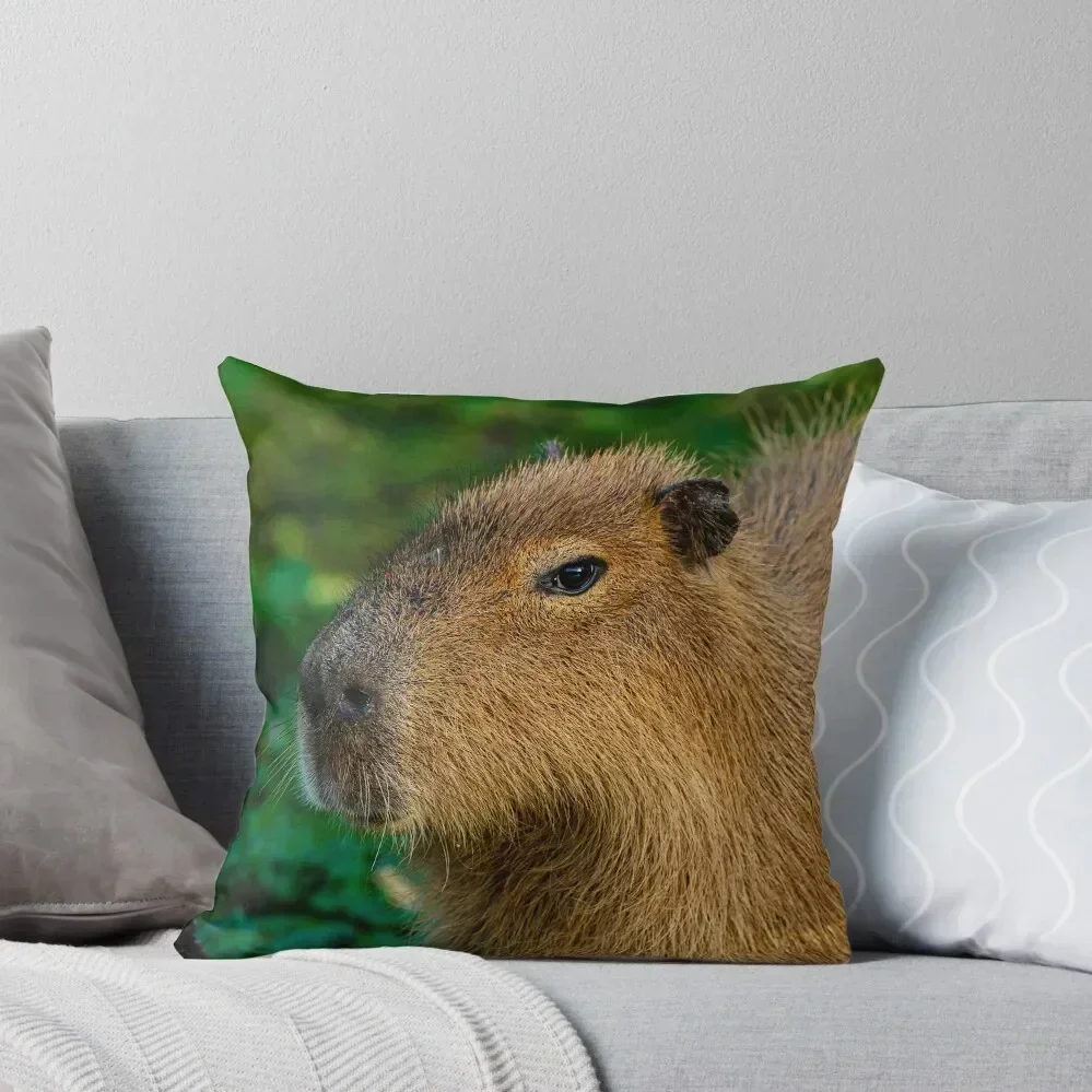 

Capybara deep in thought Throw Pillow Sofa Cushion Cover Decorative Sofa Cushions Decorative pillowcase pillow