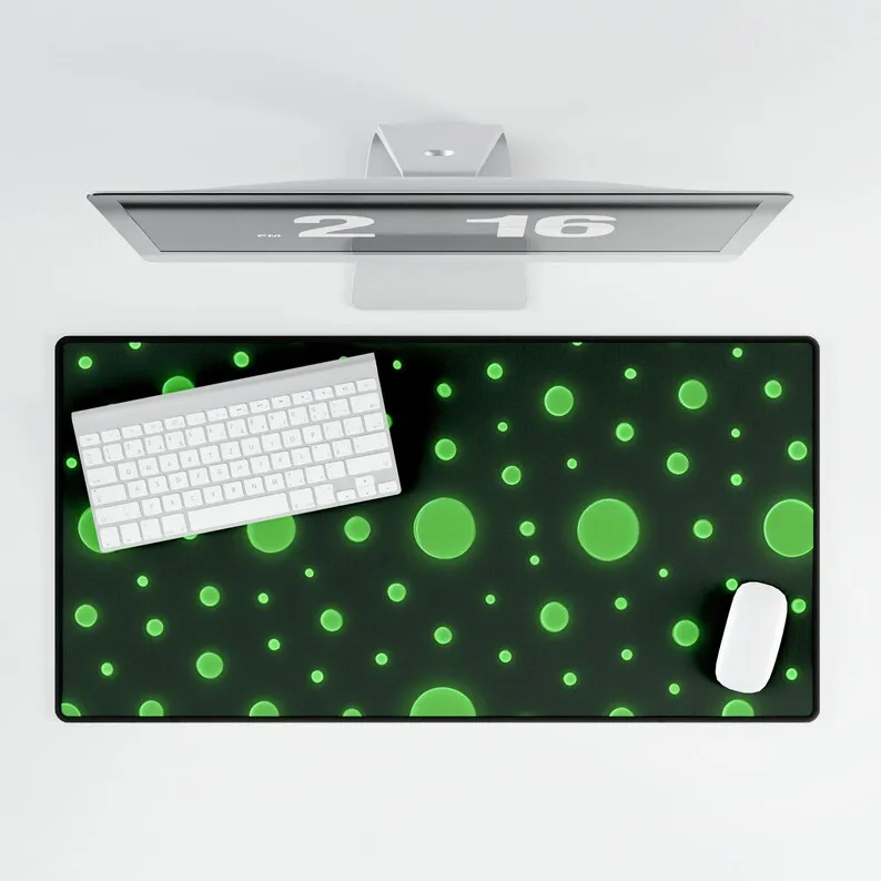 

Green Neon Deskmat, Gaming Deskmat, Office Decoration,neon Green Desktop Accessory,unique Mouse Pad,suitable for Home and Office