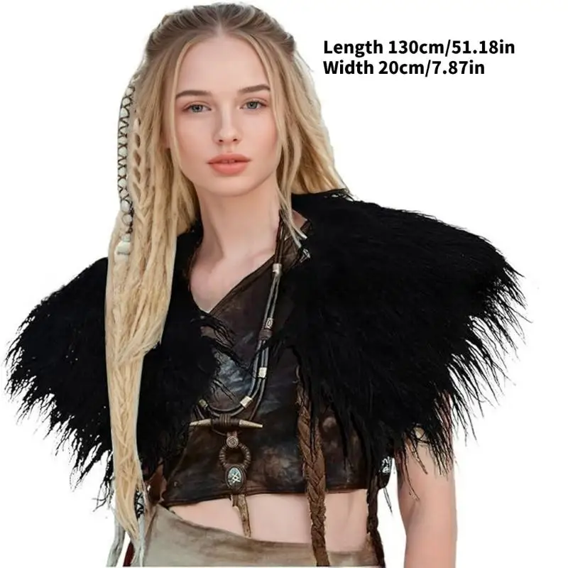 39BB Roleplay Medieval Cape Artificial Furs Cloak Cold Weather Attires