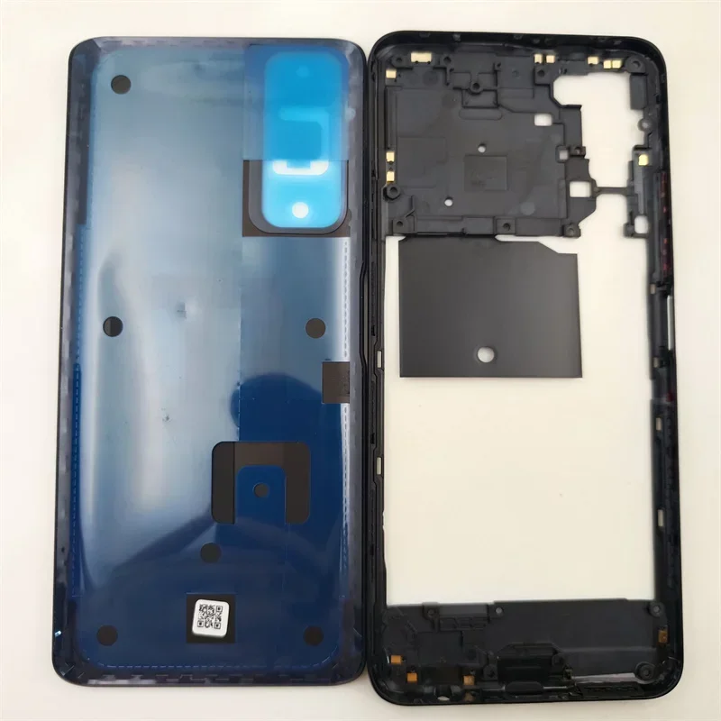 Carcasa de teléfono para Huawei P Smart 2021 / Y7A PPA-LX2 LX3, Marco medio + cubierta de batería, Panel trasero, carcasa de puerta trasera, reemplazo