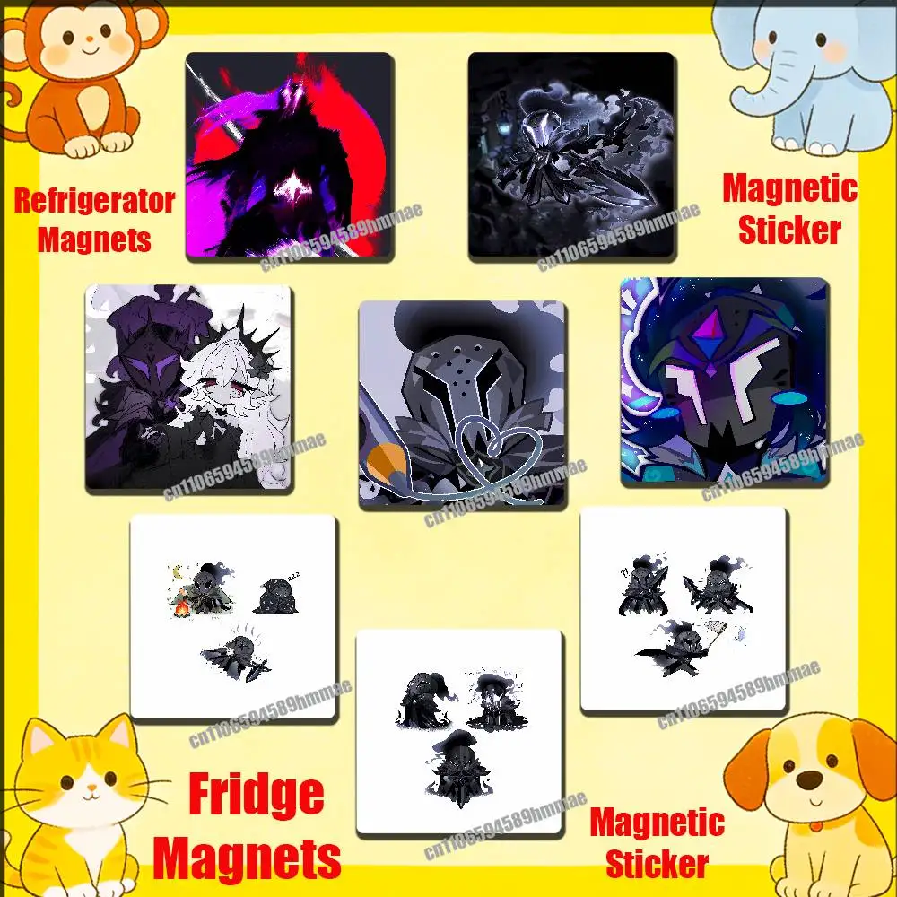 

For Silent Salt C-Cookie Run Fridge Freezer Refrigerator Magnets Metal Cabinet Magnetic Sticker Cover Home