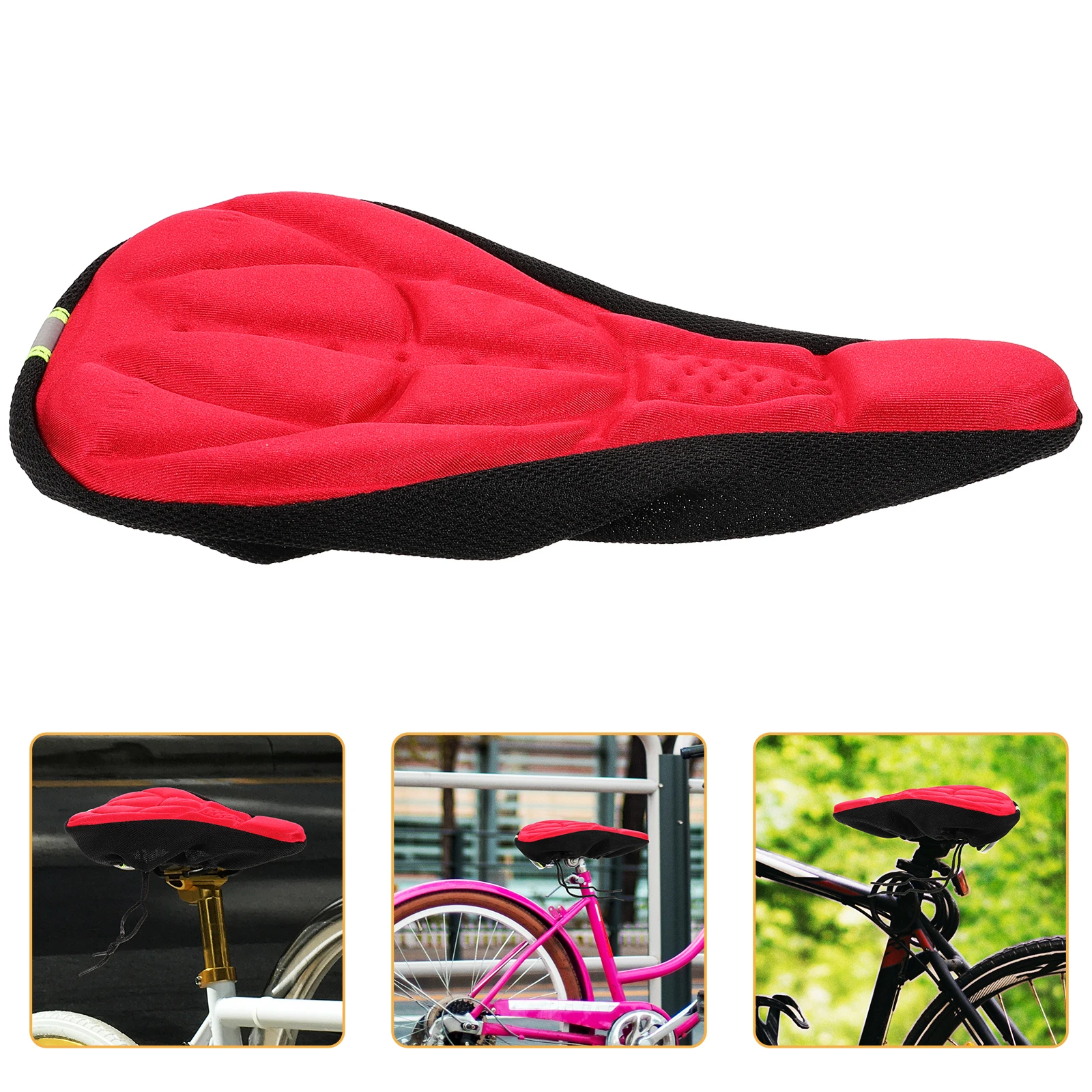 

Thickened Silicone Bike Seat Cushion Cover for Mountain Bike Child Cycling Dirt Seat Comfortable Long Use Universal Size