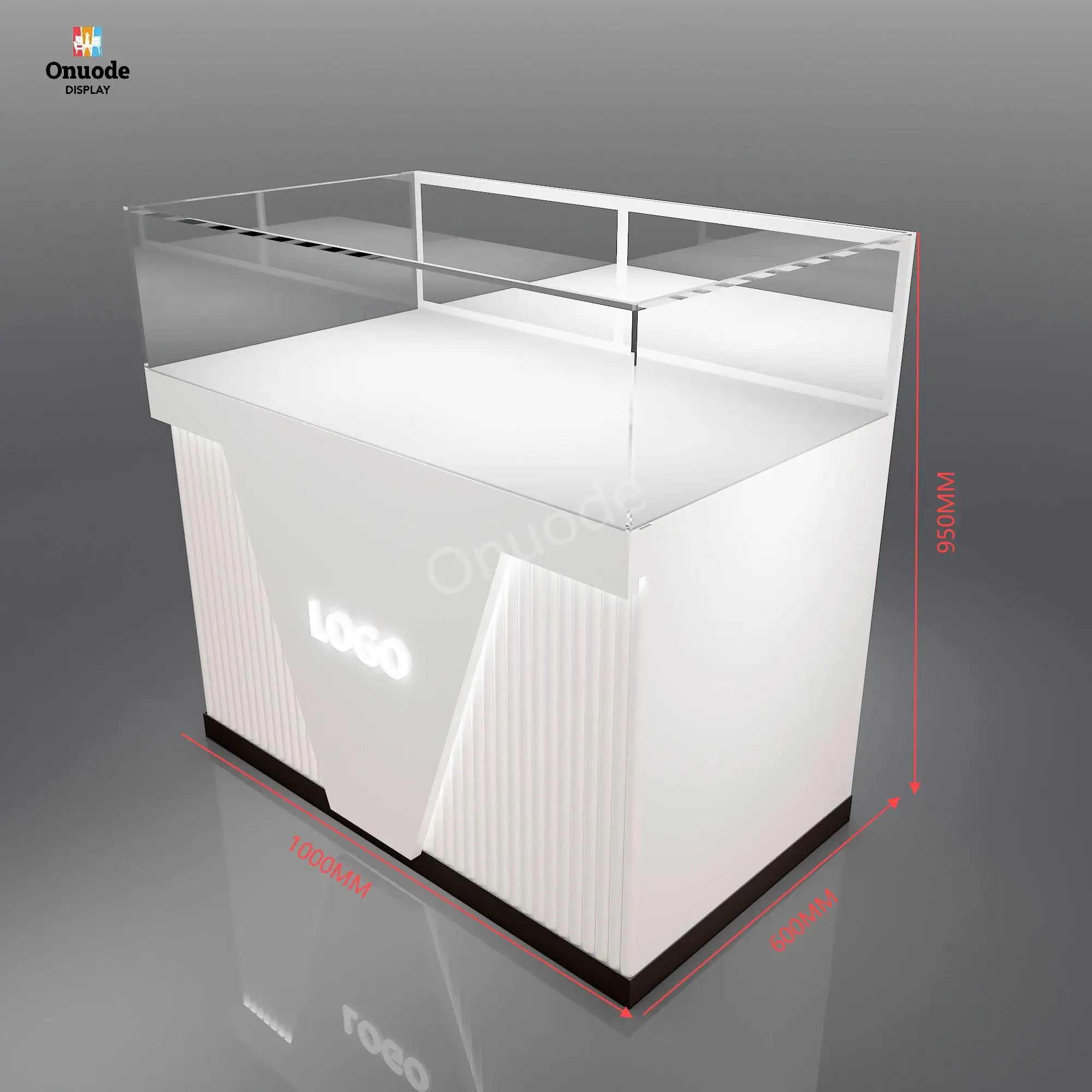 Custom.Luxury Jewelry  Display Custom Glass Display Cabinet with Led Lighting for Jewelry Showroom & Jewelry Store