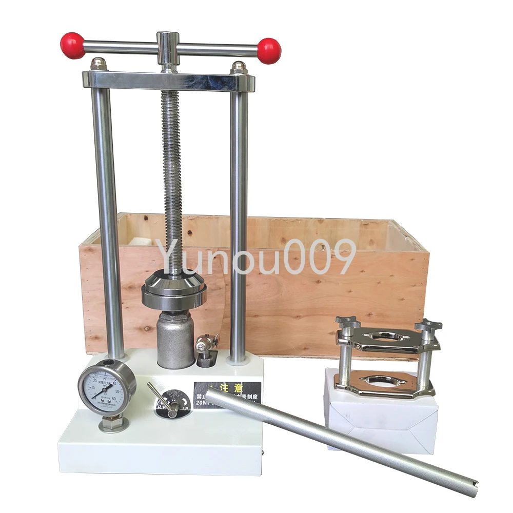 Lab Equipment Flask Compress Pressure Gauge Indication Hydraulic Bench Press Machine with Reline Jig Dental