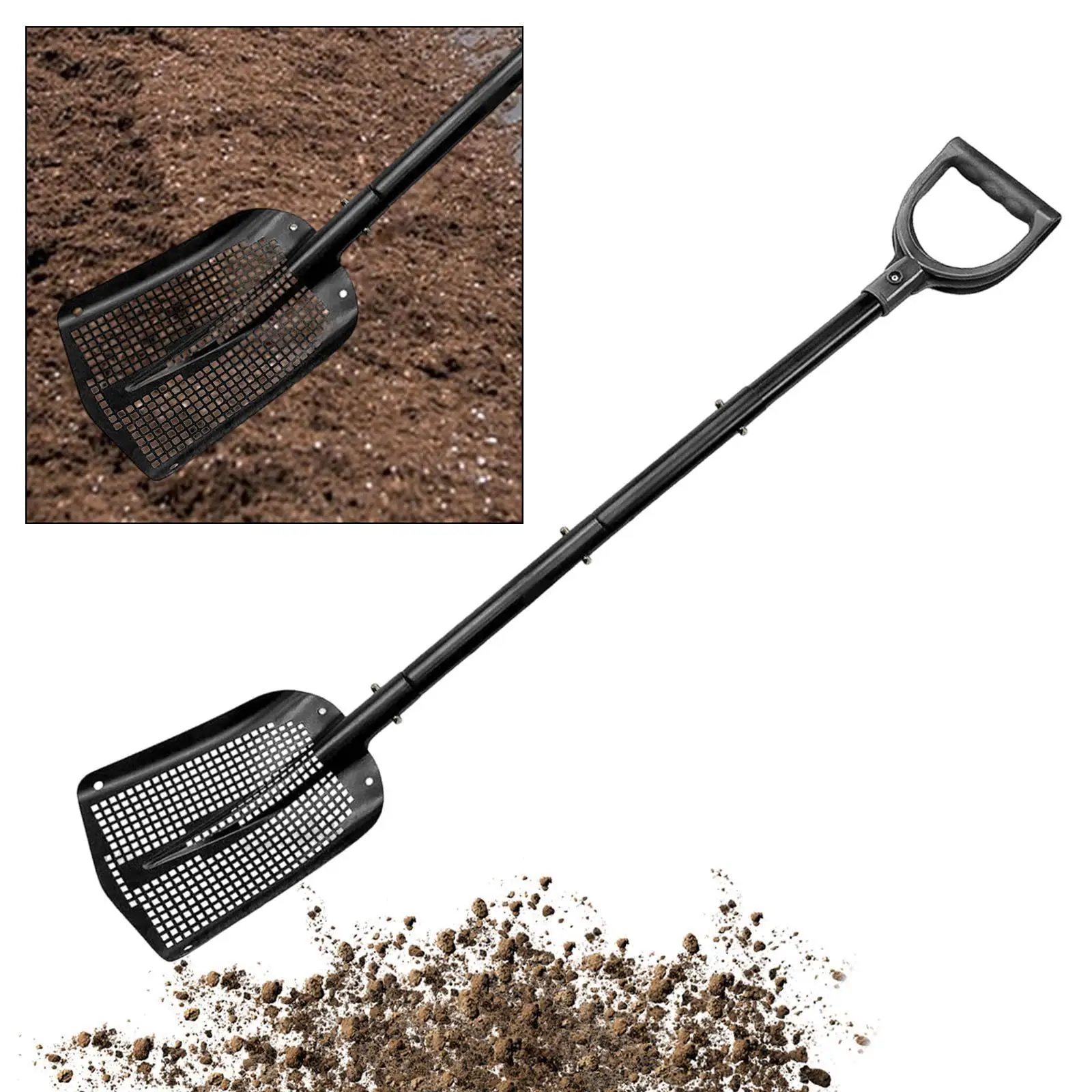 

Sifting Shovel Sand Sifter Shovel for Cleaning Metal Detecting Gardening