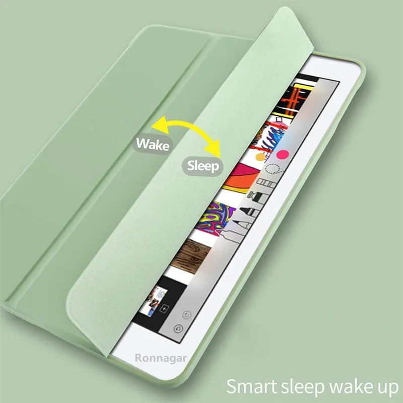 مع فتحة قلم رصاص حافظة لجهاز IPad A16 11th 2025 2024 Air11/13 M3 Pro11 M2 M4 10th 7 8 9th 5/6th Air5/4 غطاء سيليكون سائل