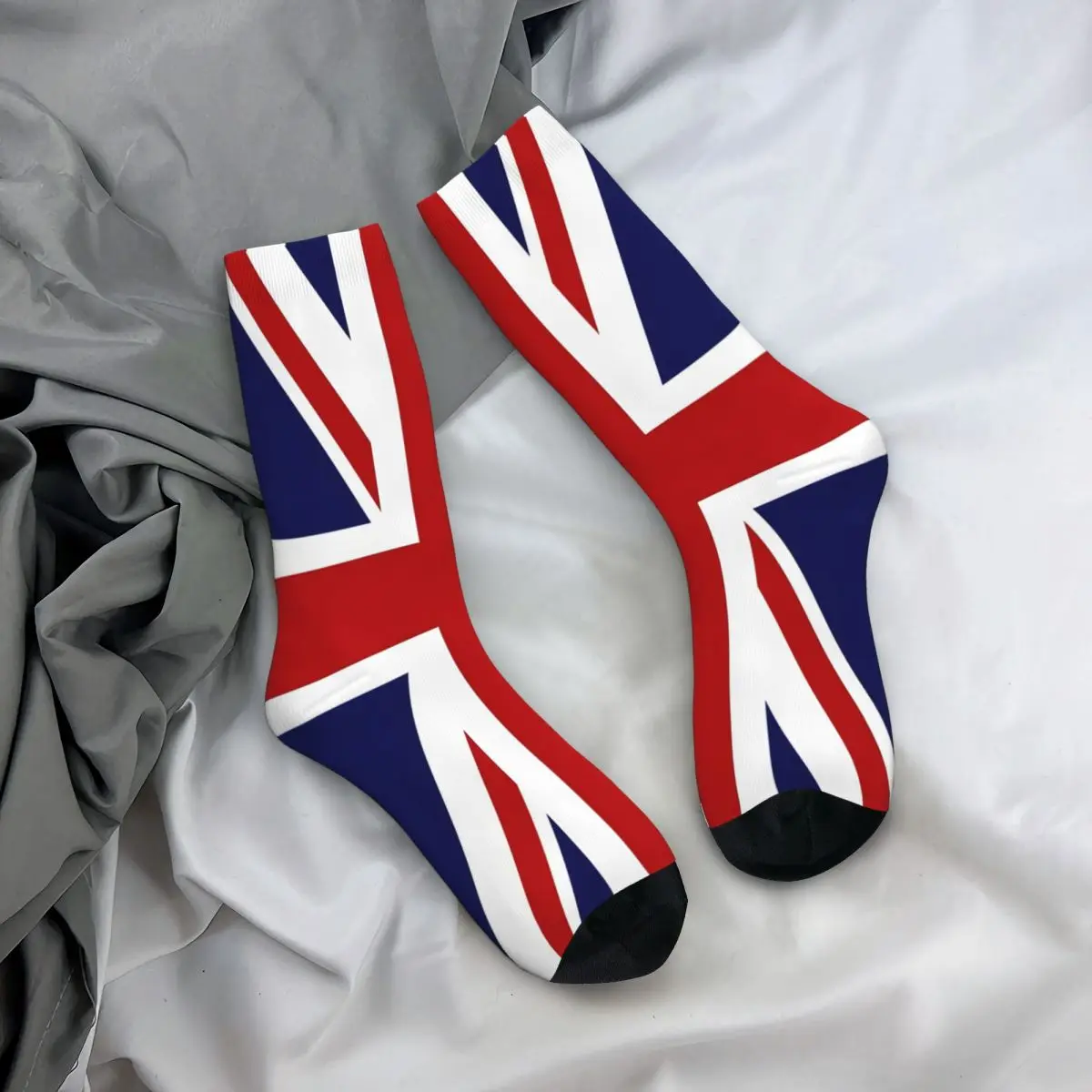 Union Jack Flag Of The UK Socks Male Mens Women Spring Stockings Harajuku