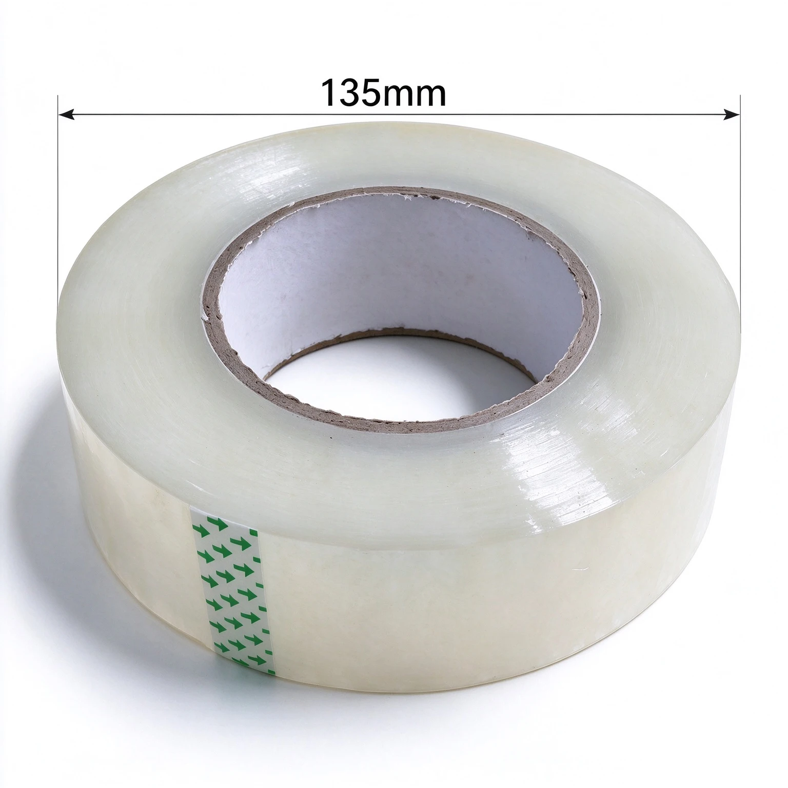 Transparent BOPP Carton Sealing Tape Strong Adhesive Clear Packing Tape Roll 135mm Core for Express Shipping Warehouse Packaging