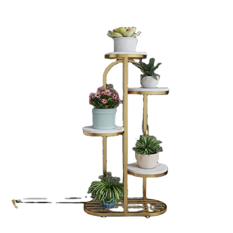 3 Tier Gold Indoor Corner Vase Garden Steel Wholesale For Design Of Rack Wrought Iron Display Metal Plant Pot Flower Stand