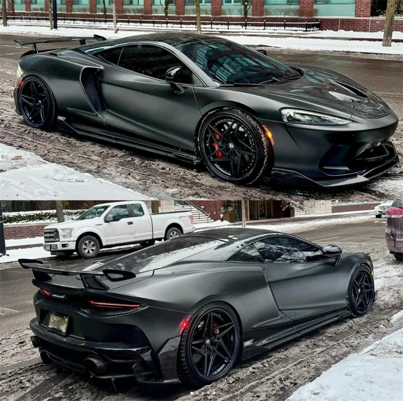 

Заднее крыло из настоящего углеродного волокна в стиле SUNMAX MSO для Mclaren GT, хвостовое крыло из углеродного волокна для Mclaren GT Dry Carbon Tail Spoiler