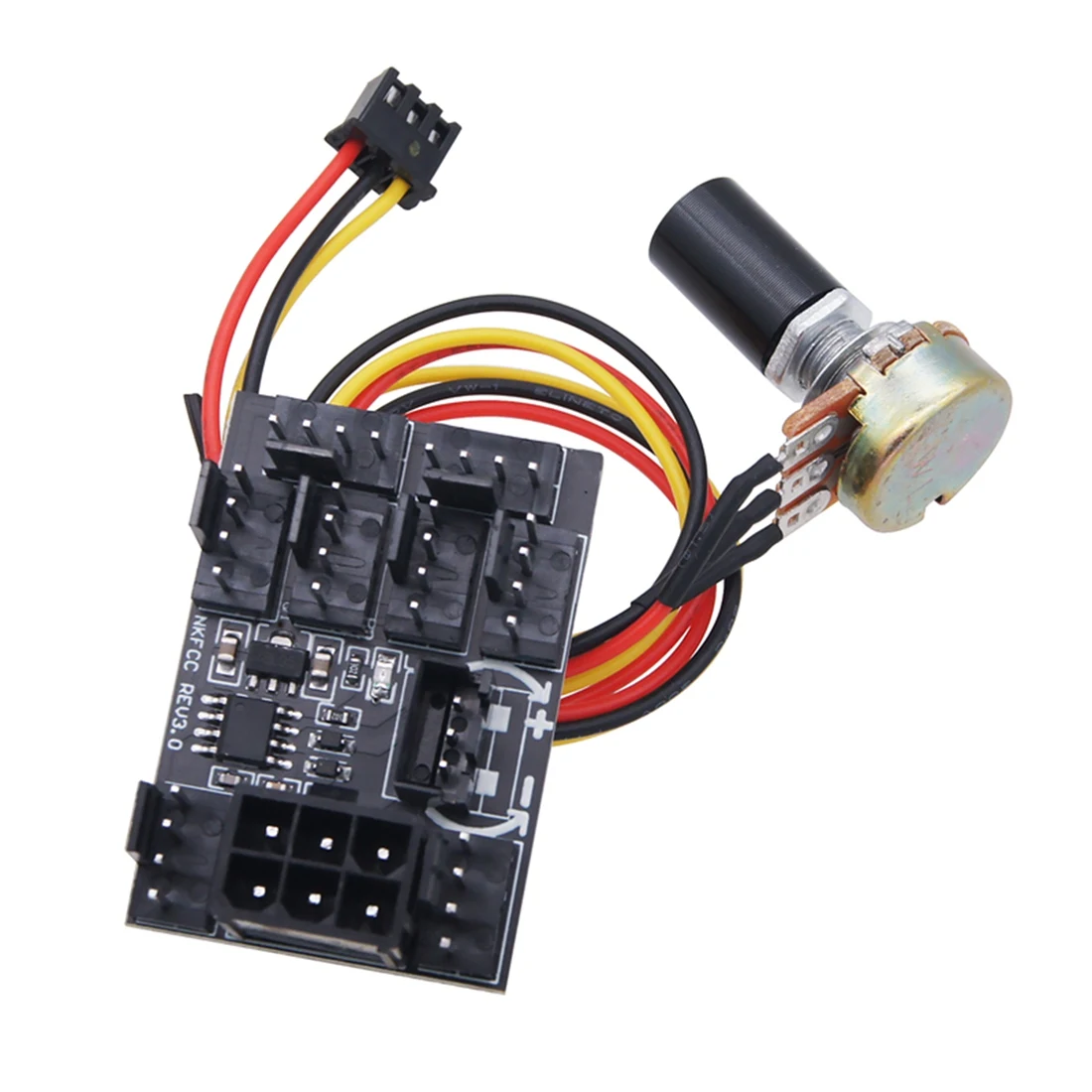 Caja de computadora Controlador de velocidad del ventilador de minero Hub de ventilador de 8 canales PWM Controlador de ventilador violento de alta potencia Regulador de ventilador-T44C