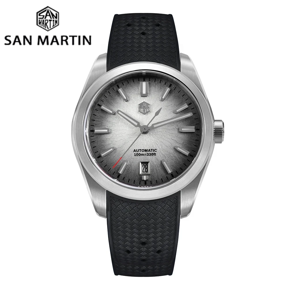 

San Martin FKM SN0144 JianZhan циферблат Gada 36/39/42 мм мужские роскошные деловые автоматические механические часы Miyota 9015, оригинальный дизайн