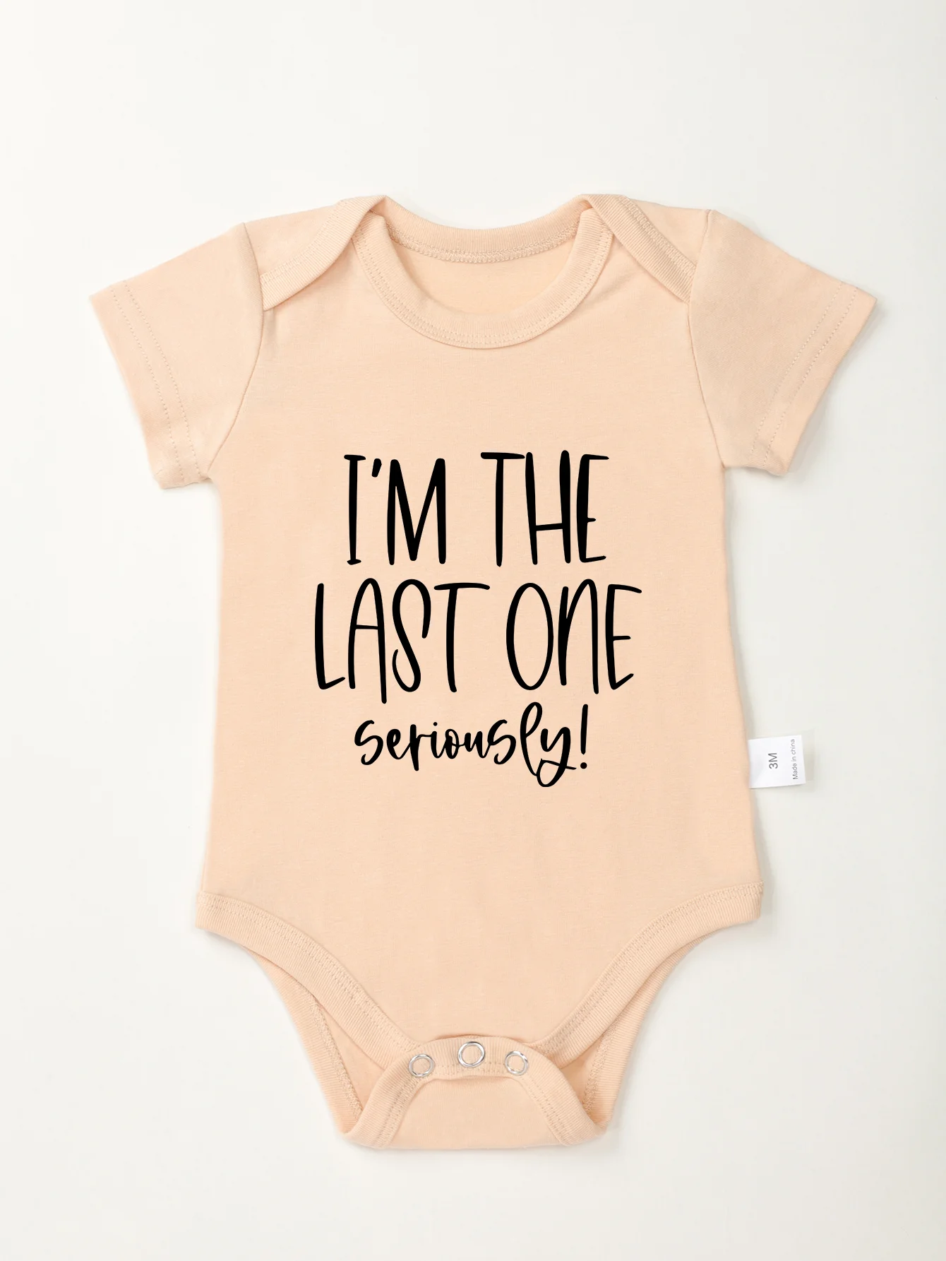 Toddler Bodysuit New Style Newborn Jumpsuit Onesie Baby Boy Girl Clothes I\'m The Last One Seriously Print Infant 0-24M Romper