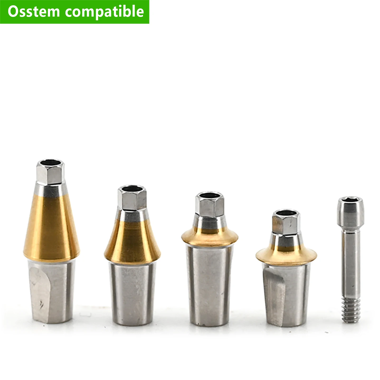For Osstem Dental Transfer Abutment with Dual Hex Connection OEM ODM Grade 5 Titanium Abutment Prosthesis Factory Direct Sales